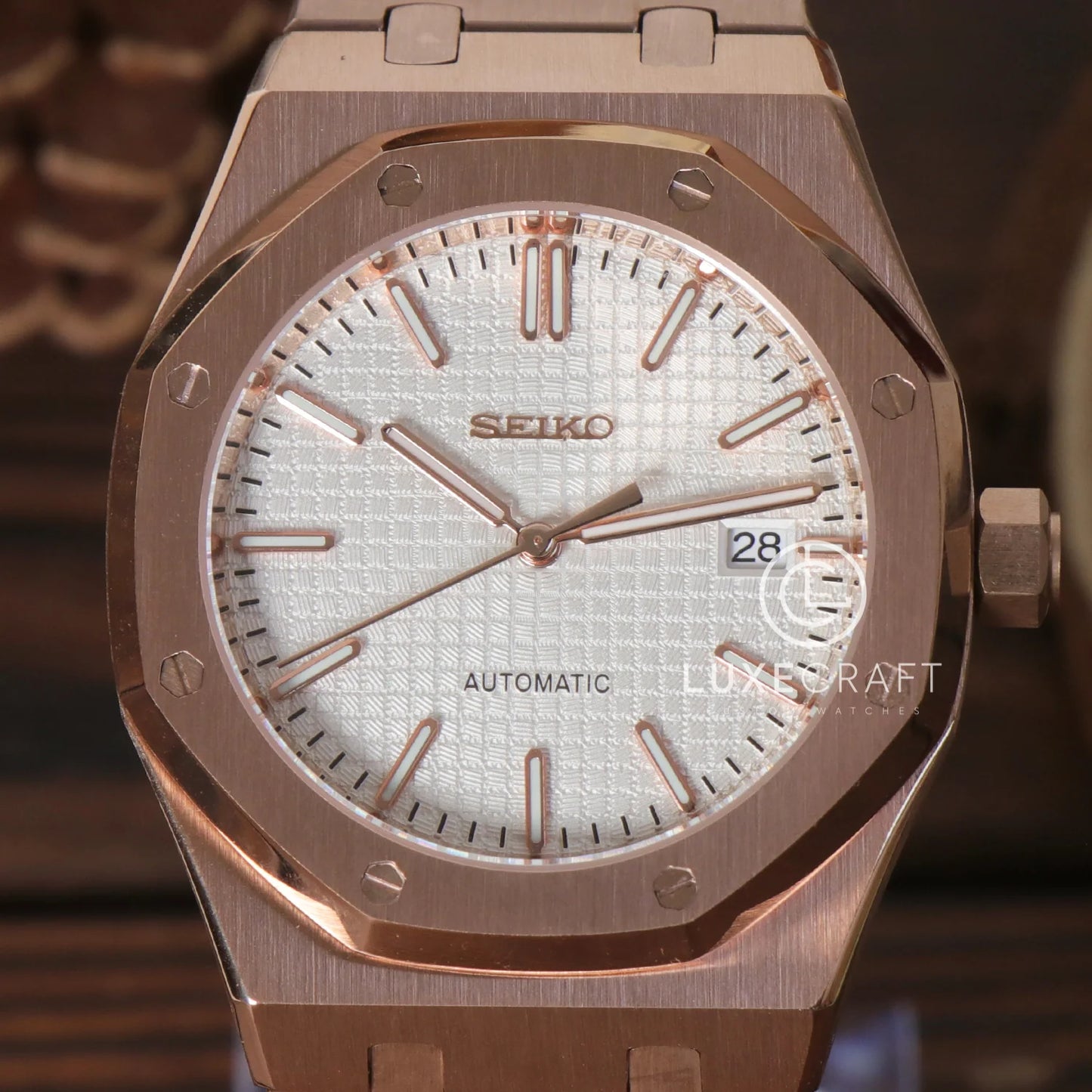 ROYAL SEIKOAK ROSE GOLD WHITE