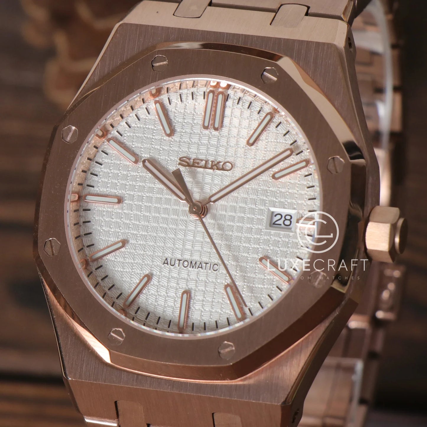 ROYAL SEIKOAK ROSE GOLD WHITE