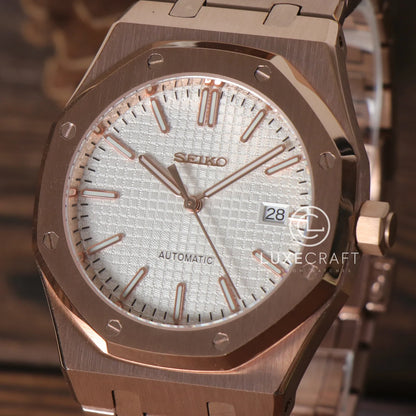 ROYAL SEIKOAK ROSE GOLD WHITE