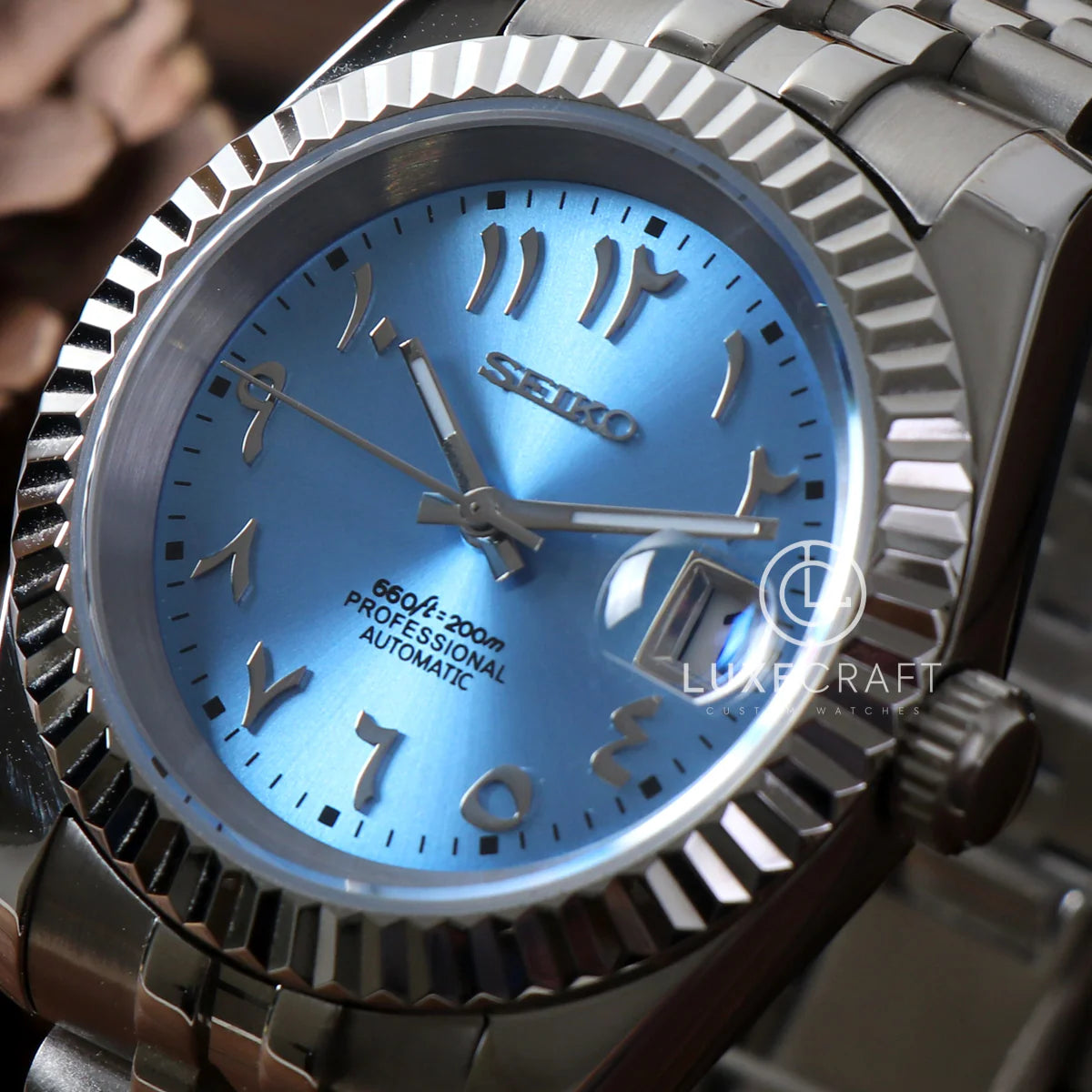 SEIKOJUST ICE BLUE ARABIC