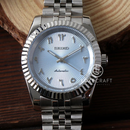 SEIKOJUST BABY BLUE ARABIC TEXTURED