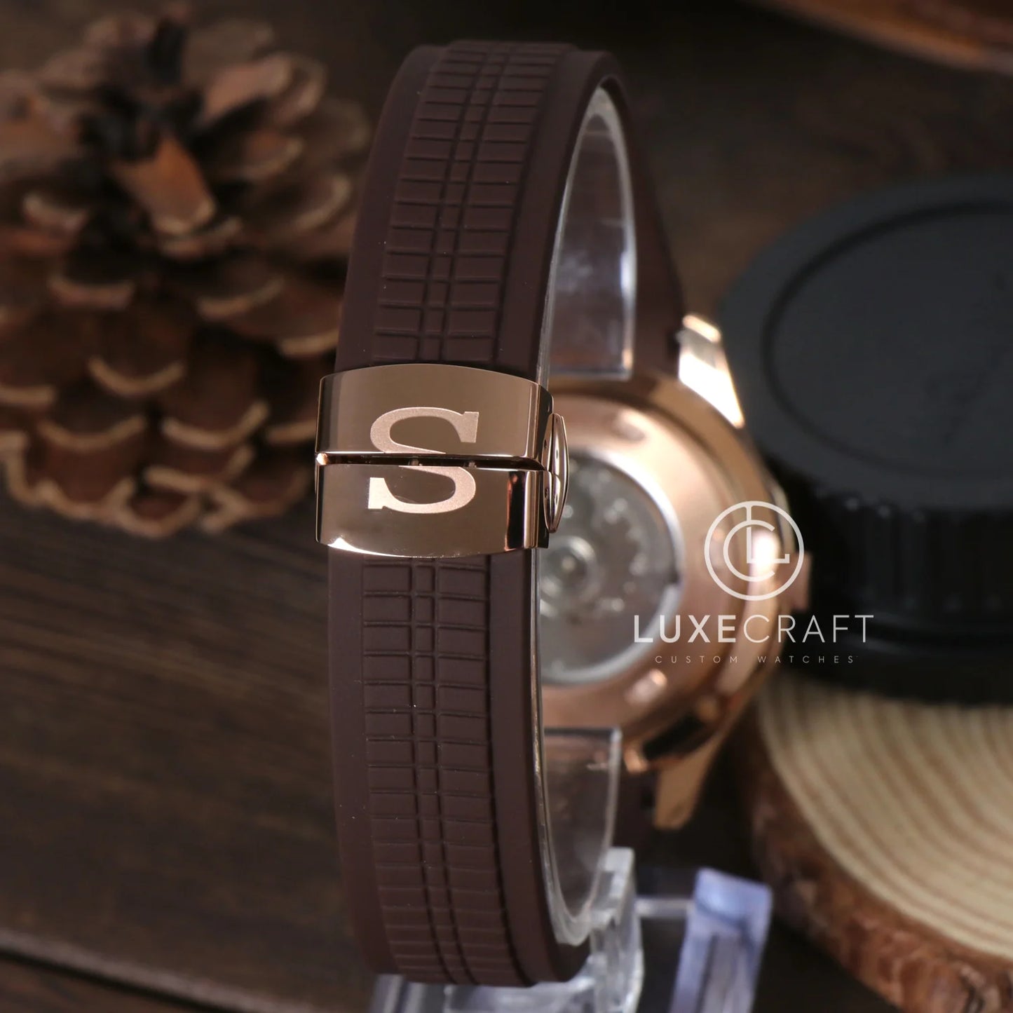 SEIKONAUT BROWN (ROSE GOLD)